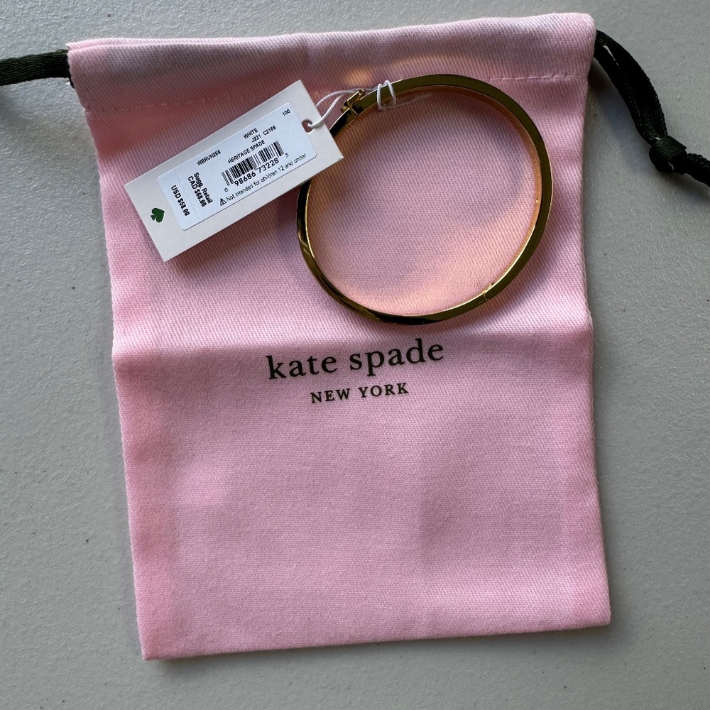 Kate Spade Heritage Spade Thin Enamel Bangle